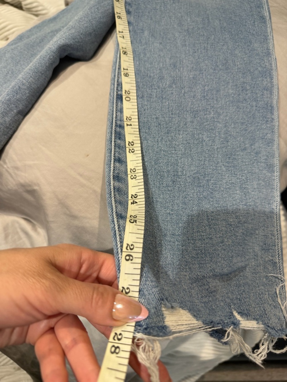 Joe's Jeans Light Blue Straight Leg High-Rise Button-Fly Jeans - Picture 6 of 6